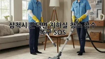 삼척시 근덕면 지하실 청소🚨 침수 복구 SOS!